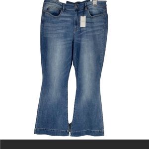 JUDY BLUE TROUSER FLARE HIGH WAIST STRETCHY JEANS SIZE 22W NWT